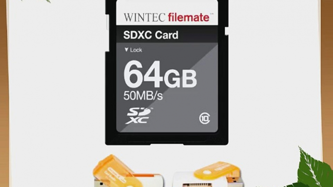 64GB Class 10 SDXC High Speed Memory Card 50MB/Sec For Canon EOS Rebel T3 and T3i Cameras.