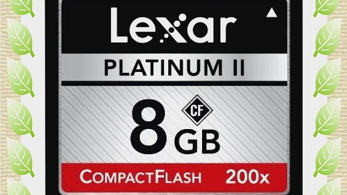 Lexar LCF8GBBSBNA2002 Platinum II  8 GB CF 200x Memory Card (2-Pack)