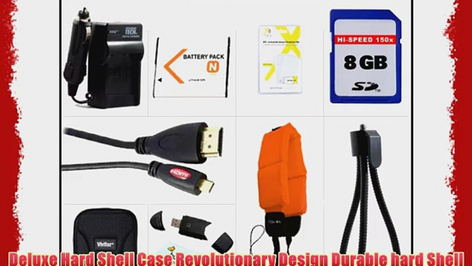 8GB Accessories Kit For Sony Cyber-shot DSC-TX20 Waterproof Digital Camera Includes 8GB High