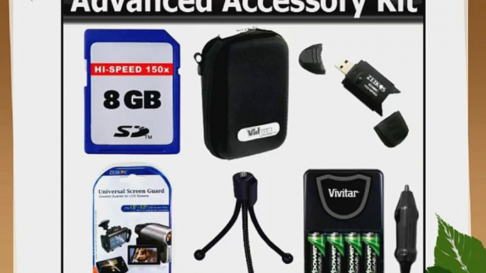 8GB Accessory Kit For Nikon Coolpix L610 L22 L21 L24 L23 L25 L26 S30 Digital Camera Includes