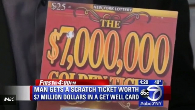 Man Wins $7M From Lottery Ticket That Came With Get Well Card