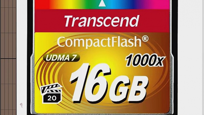 Transcend Information 16GB Compact flash Card - TS16GCF1000 (160/70 MB/s)