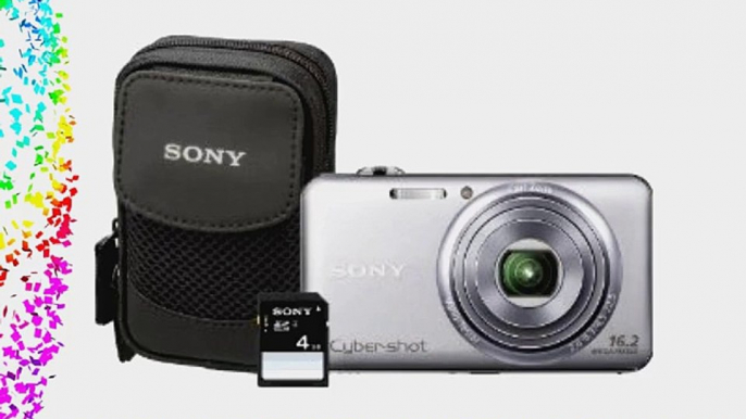 Sony Cyber-Shot DSC-WX70BDL 16.2MP CMOS Digital Camera with 4 GB Memory Card and Case (Silver)