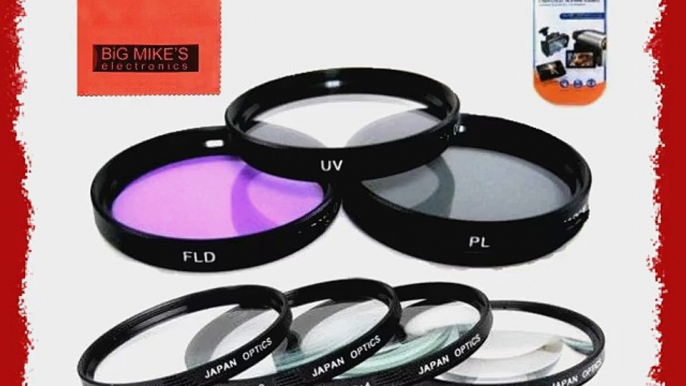 77mm Multi-Coated 7 Piece Filter Set Includes 3 PC Filter Kit (UV-CPL-FLD-) And 4 PC Close