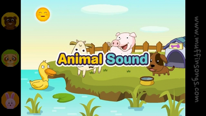 Animal Sounds Song nursery rhymes & children songs with lyrics