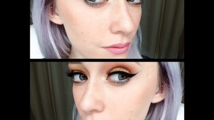 How To: Bold Orange & Green Eyeshadow Makeup Tutorial - Inglot Cosmetics