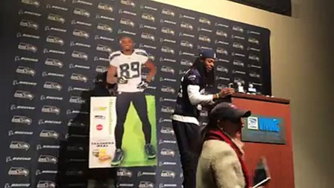 Richard Sherman, Doug Baldwin mock NFL media policies - YouTube