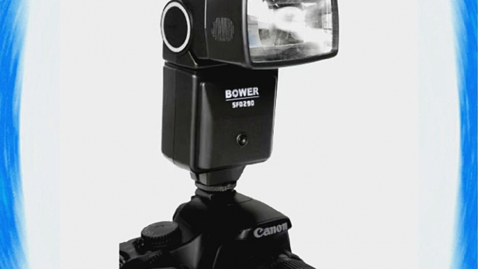 Bower Digital Automatic Flash For Canon Rebel T1i (EOS 500D) T2i (EOS 550D) Digital SLR Cameras