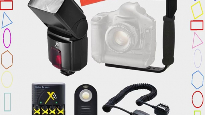 500EX Pro Series Digital DSLR Dedicated Camera Flash PRO Kit for Canon Digital EOS Rebel SL1