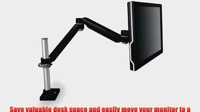 3M Easy Adjust Desk Mount Monitor Arm Space Saving Design For Monitors Up to 20 lbs and