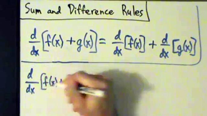 Calculus I - Derivatives - Sum and Difference Rules - Proofs