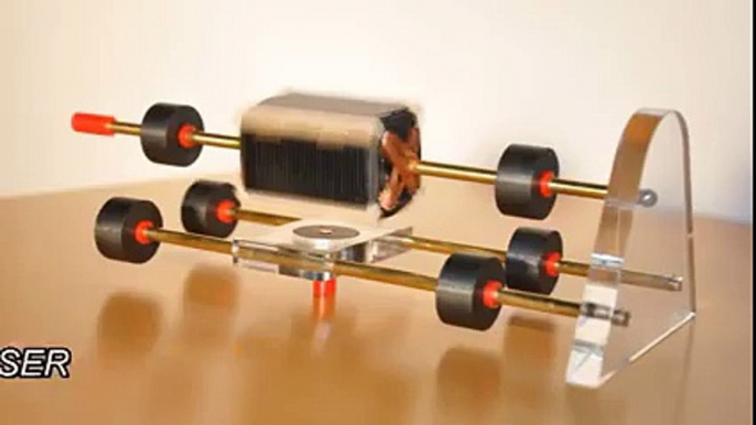 Solar powered magnetically levitated motor