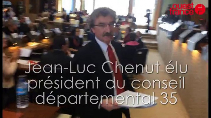 Jean-Luc Chenut élu président du conseil départemental d'Ille-et-Vilaine