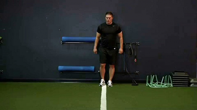 Alternate Leg Diagonal Bound Quadriceps Exercise for Male