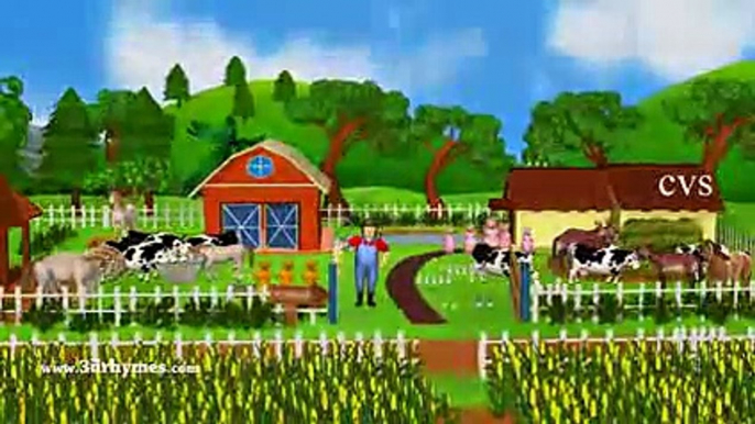 Old MacDonald Had A Farm - 3D Animation Animals Songs & Nursery Rhymes for Children