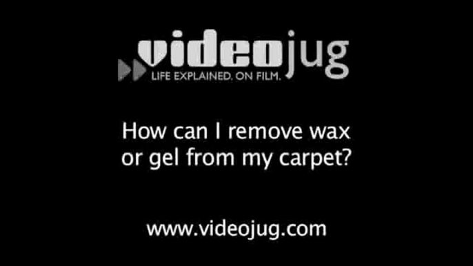 How can I remove wax or gel from my carpet?: How To Remove Hair Removal Wax Or Gel From Your Carpet