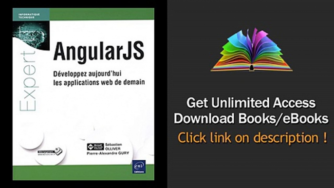 Download PDF AngularJS - Dveloppez aujourdhui les applications web de demain