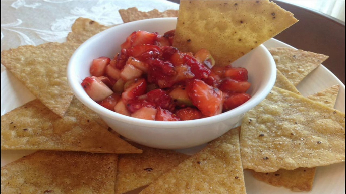 Fruit Salsa and Cinnamon Chips