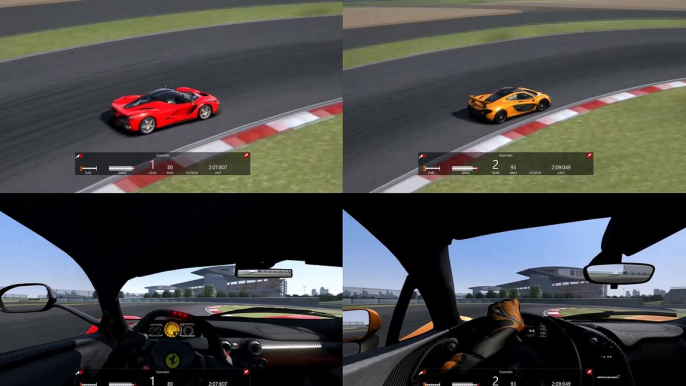 McLaren P1 VS Ferrari La Ferrari , Shanghai International Circuit, Assetto Corsa