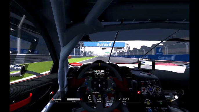 Ferrari 458 GT2, Bahrain International Circuit, Onboard and Chase, Assetto Corsa