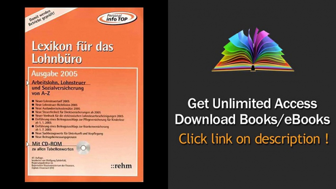 Lexikon fuer das Lohnbuero Arbeitslohn  Lohnsteuer und Sozialversicherung von A-Z Mit CD-ROM zu allen Tabellenwerten Download PDF