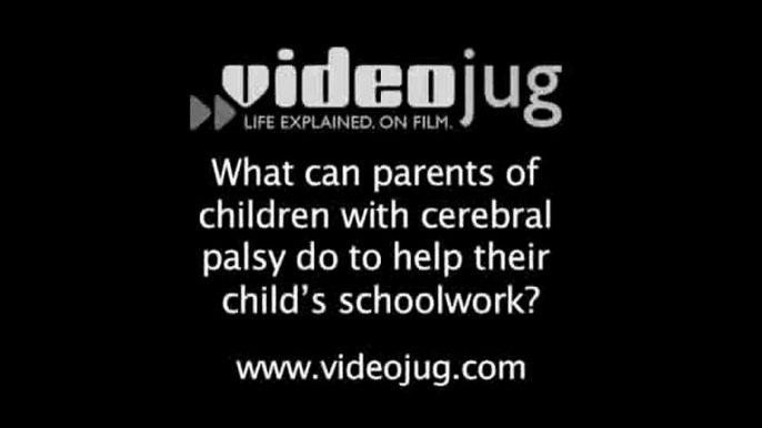 How can I help a child with cerebral palsy with schoolwork?: Cerebral Palsy And Education