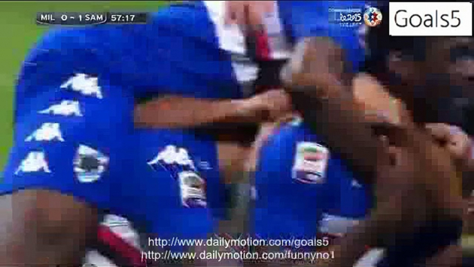 AC Milan 1 - 1 Sampdoria All Goals and Highlights Serie A 12-4-2015