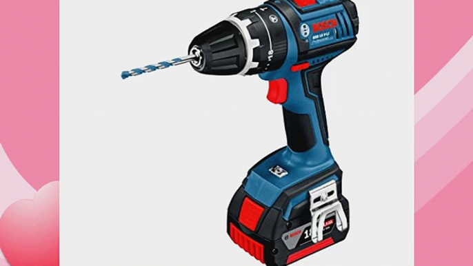 Bosch GSB 18 VLI Professional Cordless Combi Drill 18 V includes 2 x 40 Ah Lithium Ion CoolPack Batteries