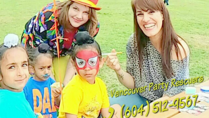 MA VINCENT Vancouver magician, doesn't offer $40 magic shows, mascots, Richmond B.C. facepainting