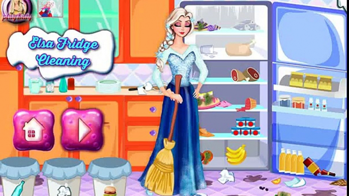 ▐ ╠╣Đ▐► Elsa fridge cleaning game - Frozen princess Elsa cleaning her fridge