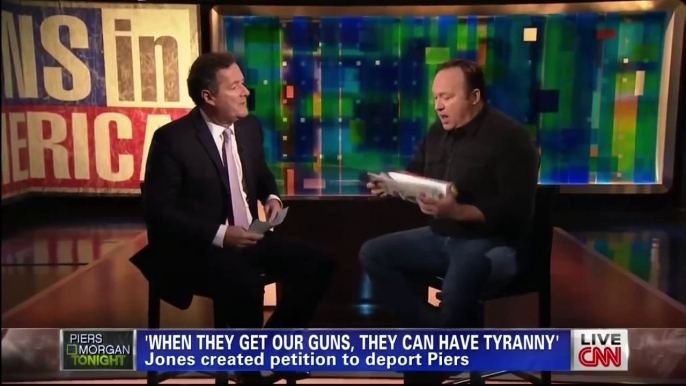 Alex Jones Vs Piers Morgan On Gun Control Live On CNN