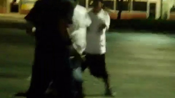 Dude gets jumped in staters parking lot