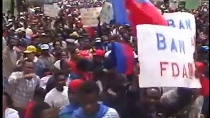 25 years Ago Tens of thousands of haitian demonstrators swarmed across the Brooklyn Bridge.