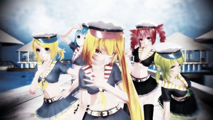 (MMD) Carry Me Off- Gumi,Neru,Miku,Teto and Rin