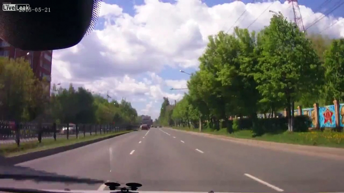 Biker decides to run 'Red' light