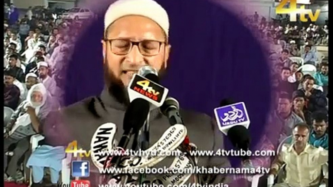 Bold speech of Asaduddin owaisi in MIM Babri Masjid Jalsa 02-12-2012 P4