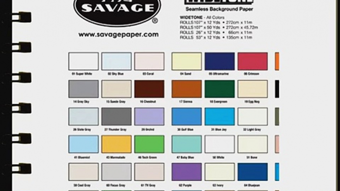 Savage Seamless Background Paper 107 wide x 12 yards Pure White #66