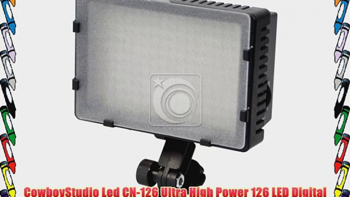 CowboyStudio Led CN-126 Ultra High Power 126 LED Digital Camera / Camcorder Video Light for