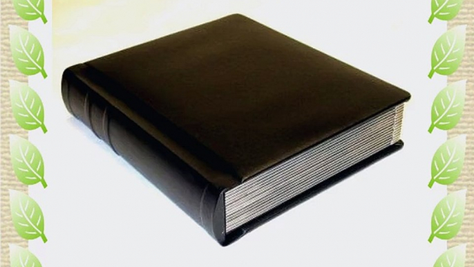 Professional 8x10 Black Silver edged Slip-in Wedding/Parent Photo Album holds 20 photos