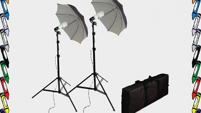 CowboyStudio 600 Watt Cool-Flo Fluorescent Photo Studio Video Lighting Kit with Reflective