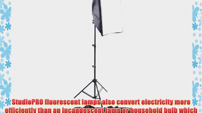 StudioPRO Photography Photo Video Studio Continuous 4 Socket Head AC Power Light With 16x24