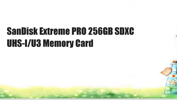 SanDisk Extreme PRO 256GB SDXC UHS-I/U3 Memory Card