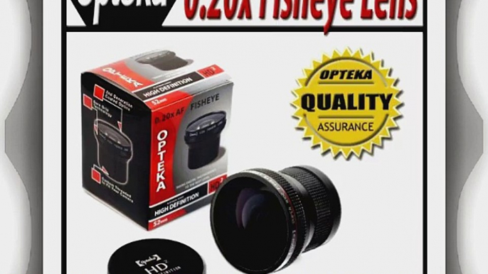 Opteka HD2 0.20X Professional Super AF Fisheye Converter for Canon 18-55mm 55-200mm 28-90mm