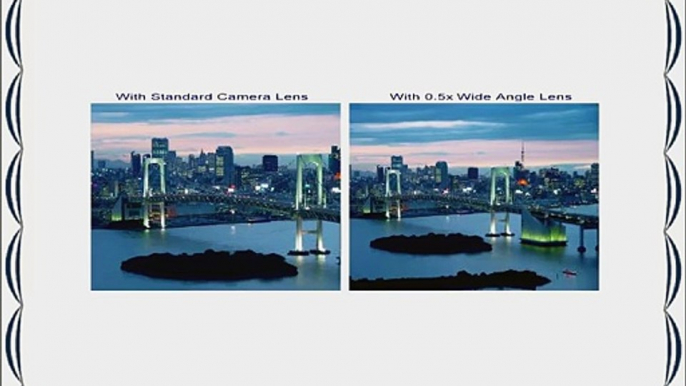 Optics 0.5x High Definition Wide Angle Conversion Lens for Canon Powershot SX50 HS (Includes