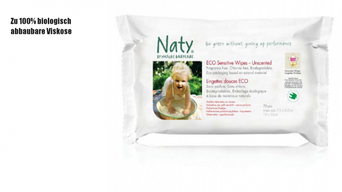 Nature Babycare Eco Sensitive Wipes - 10 x Packs of