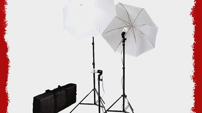 CowboyStudio Photography/Video Portrait Umbrella Continuous Triple Lighting Kit with Three