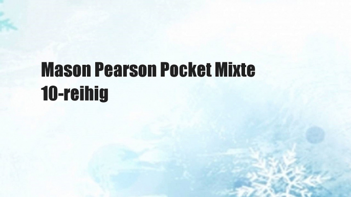 Mason Pearson Pocket Mixte 10-reihig