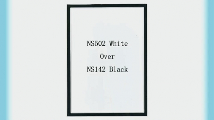 Pack of 20 11x14 WHITE/BLACK Double Mats Mattes for 8x10 photo with White Core Bevel Cut