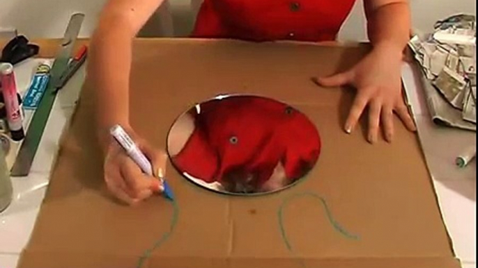 Make a Paper Mache Mirror - Acrylic Painting Project - Art and Craft