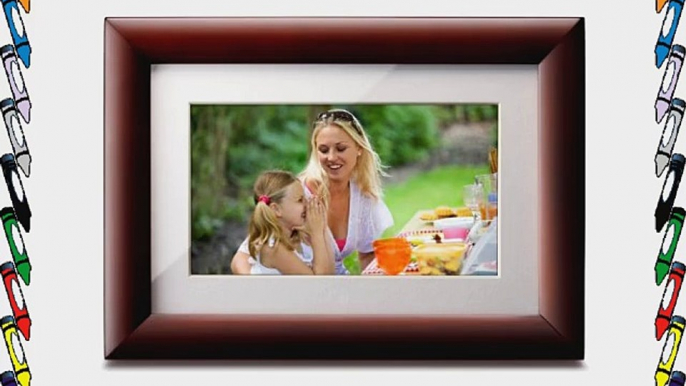 Viewsonic VFA724W-10 7-Inch High Resolution Digital Photo Frame (Cherry Wood Frame)